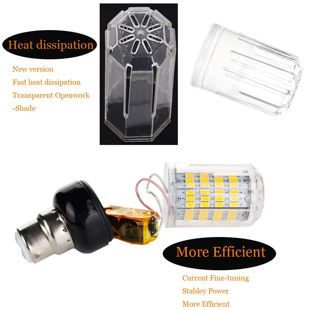 Ampoules de maïs LED, lampes électriques, lampe de table, projecteurs pour éclairage intérieur domestique, DC 12V, 24V, 9W, 27 gibles, E26, E12, E14