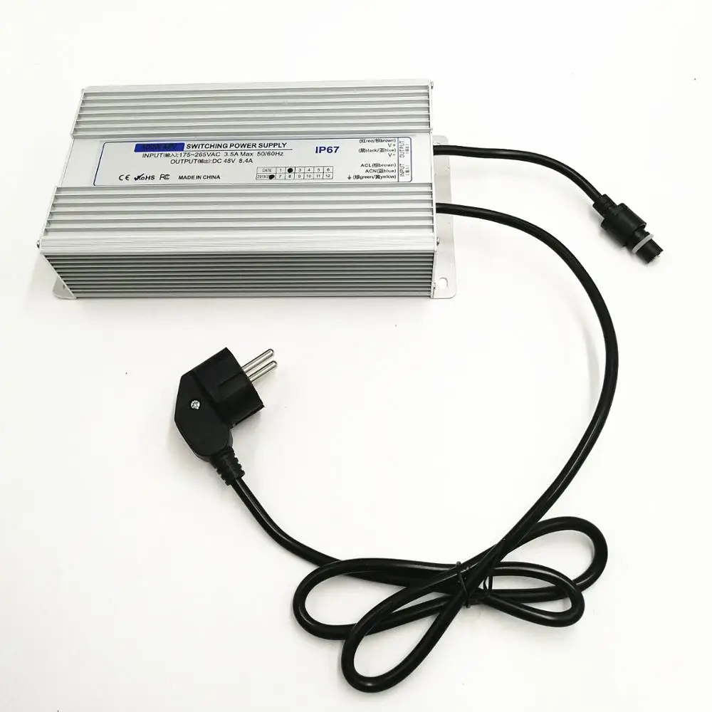 DC48V Ultrasonik 12 Kepala Pelembap + 110V 220V Catu Daya Tahan Air Pembuat Kabut Alat Penyemprot Industri Fogger untuk Jamur