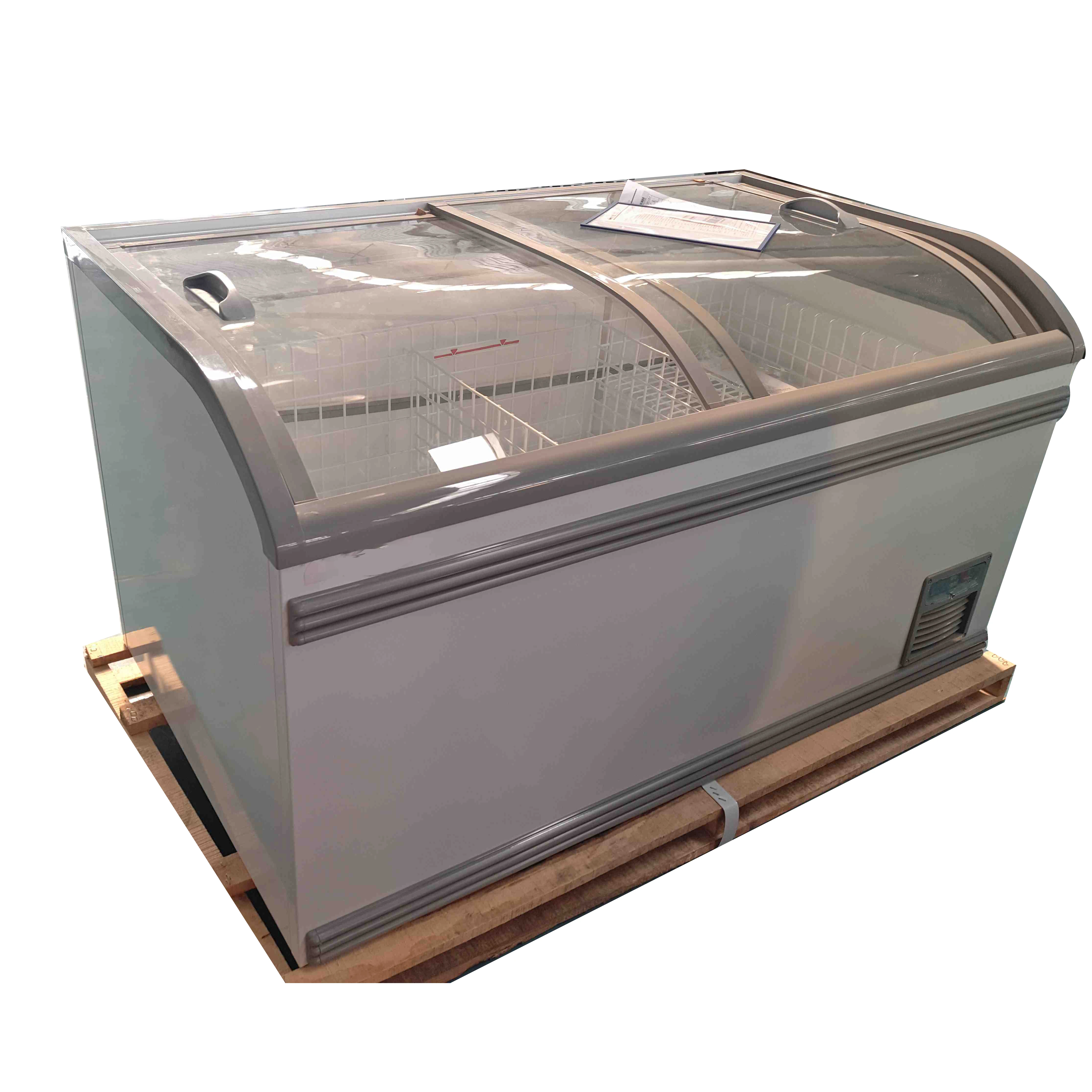 فريزر جزيرة بطول 1.47 متر - ثلاجة سوبر ماركت 18 درجة R404A للأسماك الطازجة