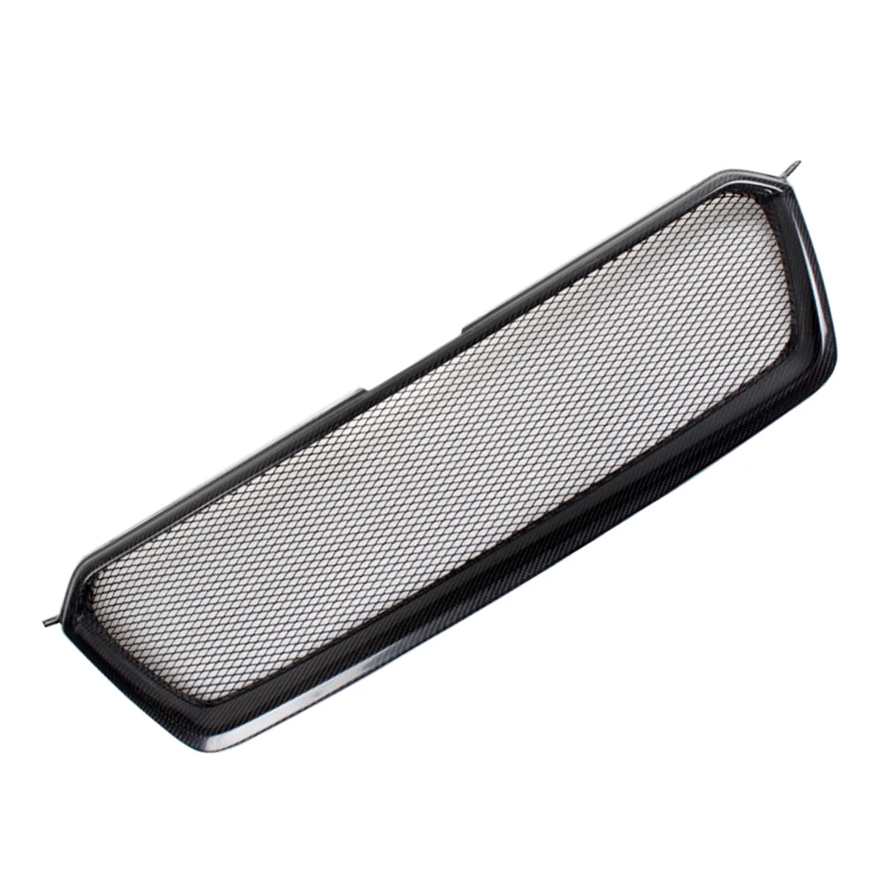 XV Real Carbon Fiber Front Racing Grill Body Kit Auto Bumper Mesh Guard for Subaru XV 2011-2014 Not Logo Car Accessories