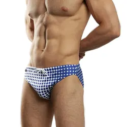 UXH Padded Gradient Color Swim Briefs Push-Up Sexy Swimwear Men Swimming Briefs Surf Beach Shorts Mayo Sungas De Praia Homens