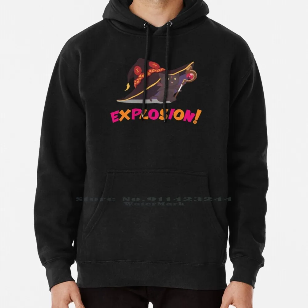 Chomusuke-Explosion!!! Hoodie Sweater 6xl Cotton Chomusuke Megumin Cat Explosion Anime Magic Women Teenage