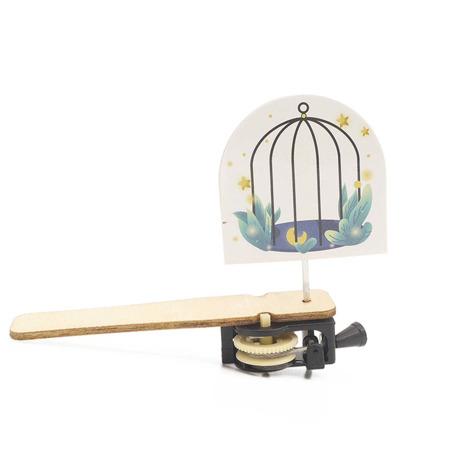 DIY Caged Bird Technology Science Drawstring Toys Experiment Kit Kids Physics Stimulate Creativity Wooden School Project Model