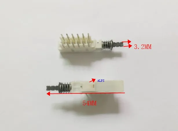 Original new 100% power amplifier key switch button SPUN series high foot self-locking 12pin 3.2*3.2