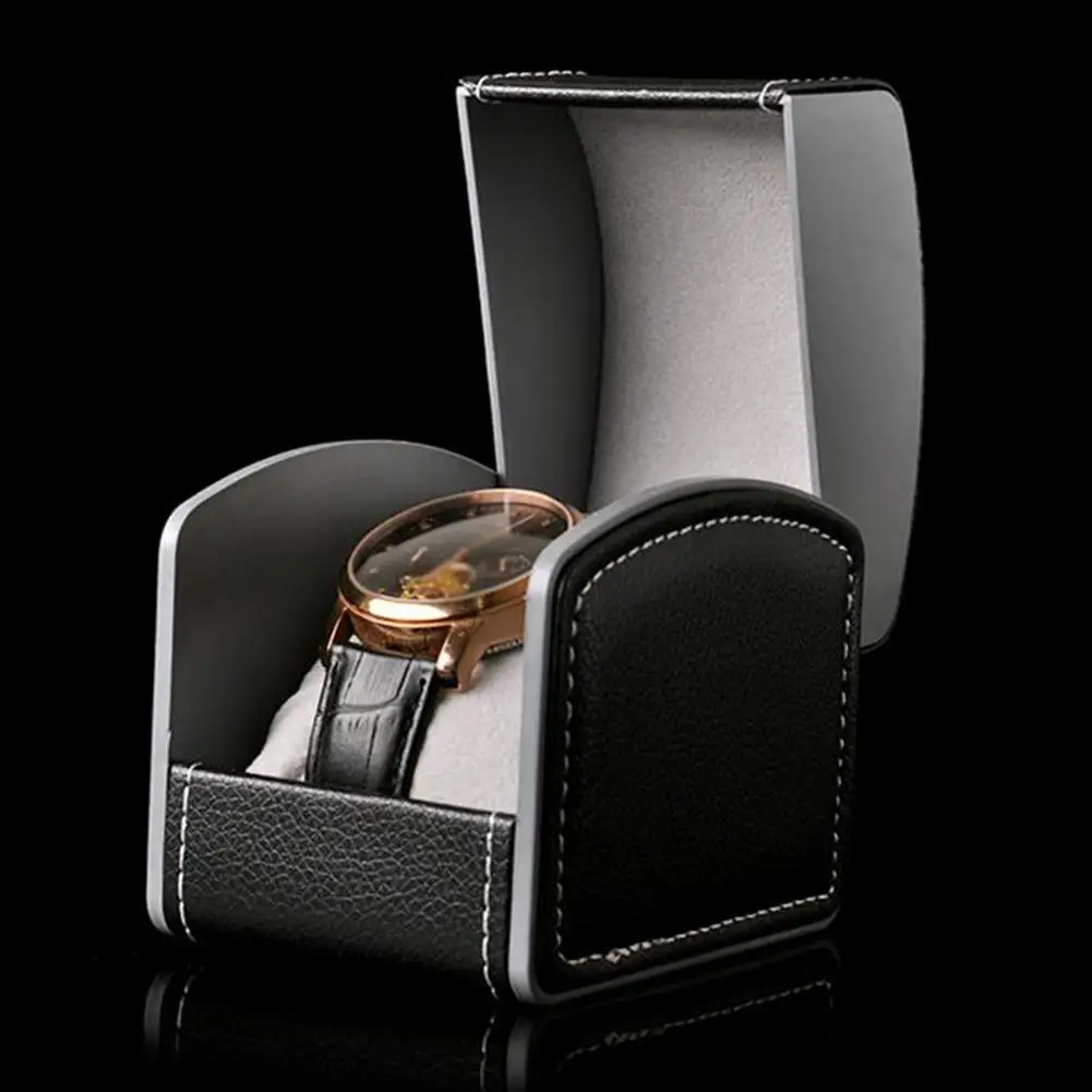 40%HOTJewelry Display Watch Box Portable Exquisite Artificial Leather Men\'s Watch Jewelry Box Storage Box