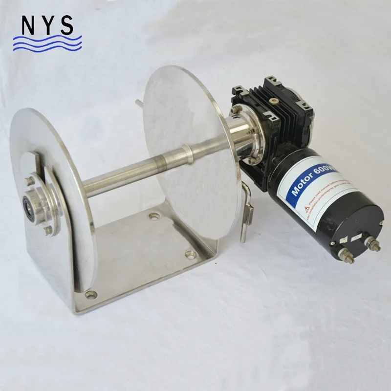 

electric anchor windlass for boat drum anchor winch 12v/24v motor 1600W weight 46kg Max. Load 680kg gypsy size 8-10mm