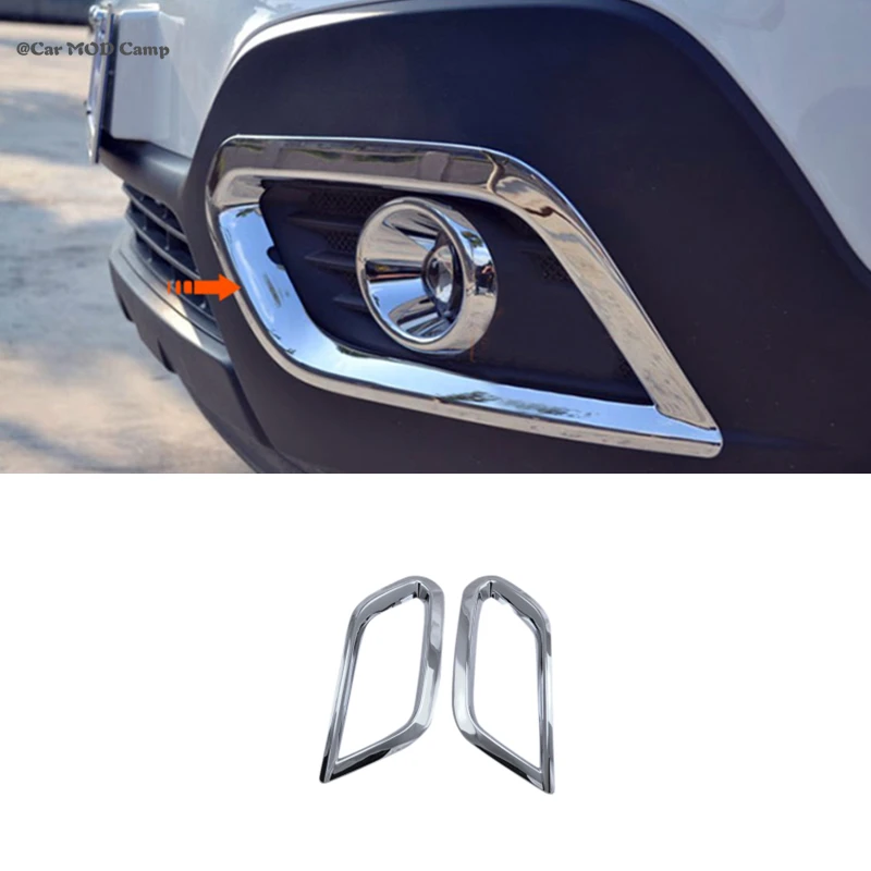 Car Accessories ABS Chrome Front Rear Fog Light Lamp Cover Trim for Vauxhall Opel Mokka / Buick Encore 2013 2014 2015