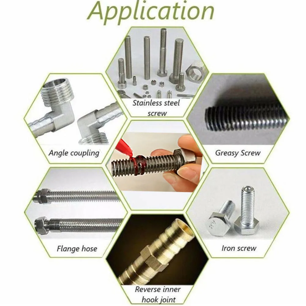 Red Screw Lock Threadlocker Anaerobic Glue Thread Locking Agent Universal Thread Sealants for Hardware and Engineering 10ml