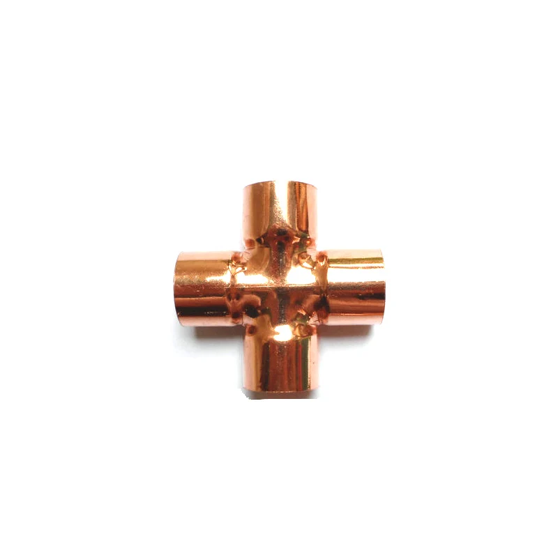 Plumbing Sanitary Pipe Fitting 15mm Copper End Feed Equal Cross 4 Ways Home Brew Beer For Gas Water Oil