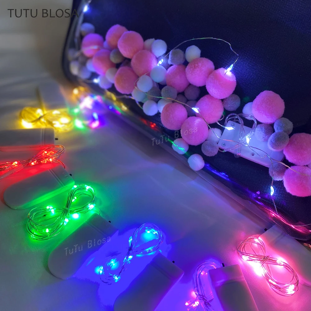 Light Candy Colors Anime Backpack Ornament Colored Light Decoration for Ita Bag Accessories Night Shiny Light with Battery