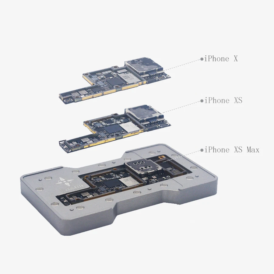 6IN1 بغا rebيعادل عدة استنسل اللوحة الإطار الأوسط زرع القصدير rebيعادل منصة آيفون x xs xsmax 11 11pro 11promax