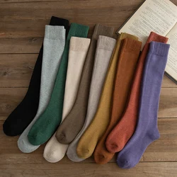 Salina Women's Socks Winter New Year's Pure Color Leisure Sports Thicken Warm Comfortable Fashion High-Quality Calf Stockings