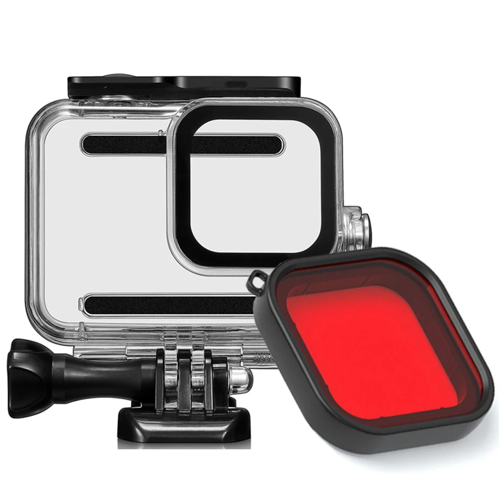 TUYU-فلاتر عمق الكاميرا لـ Gopro Hero 8 ، مقاومة للماء ، HERO8 ، ملحقات الكاميرا