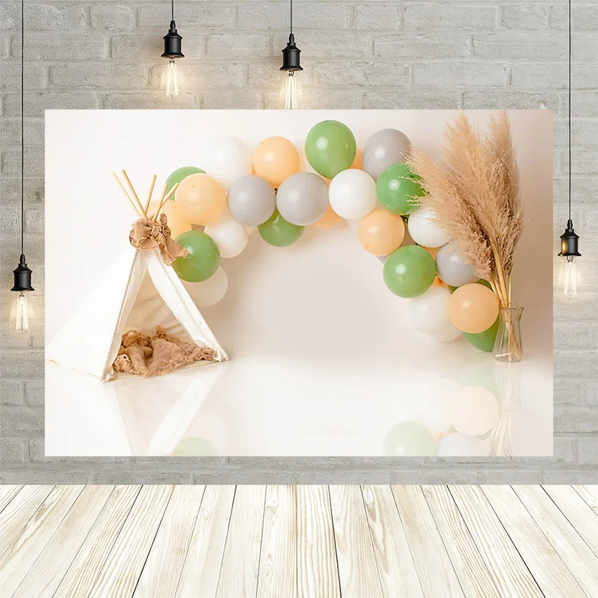 

Mehofond Vinyl Birthday Party Background Colorful Balloons Baby Shower Portrait Photography Backdrop Photophone Photozone Banner