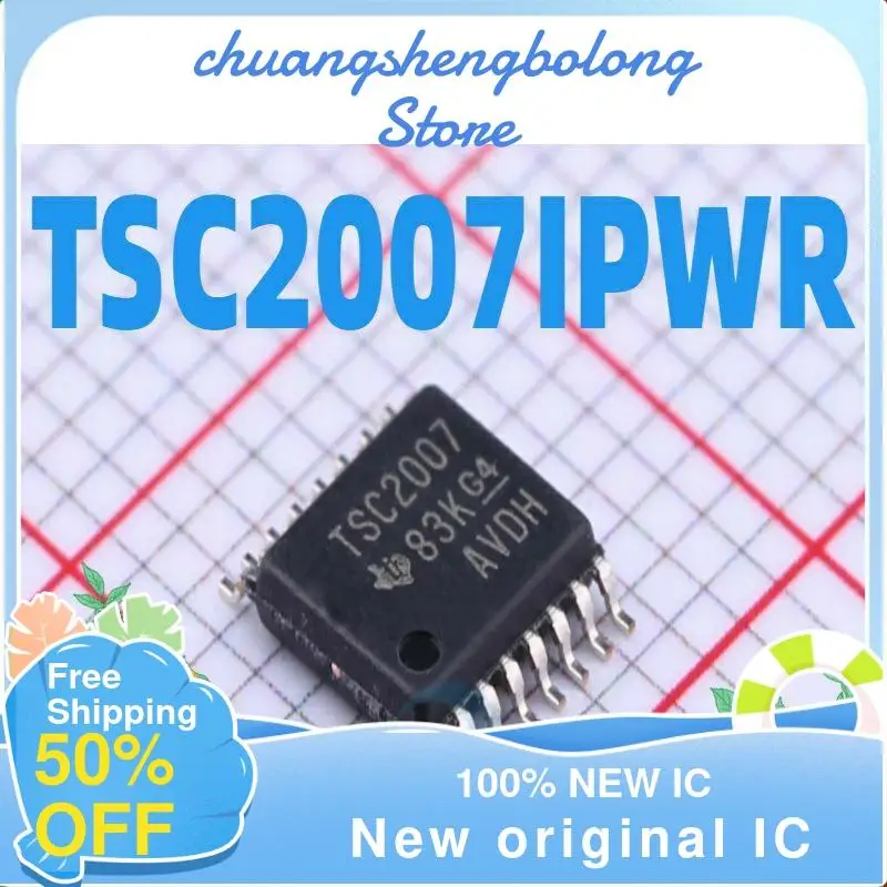 

Новые оригинальные интегральные схемы TSC2007IPWR TSSOP16 TSC2007, 10 шт.