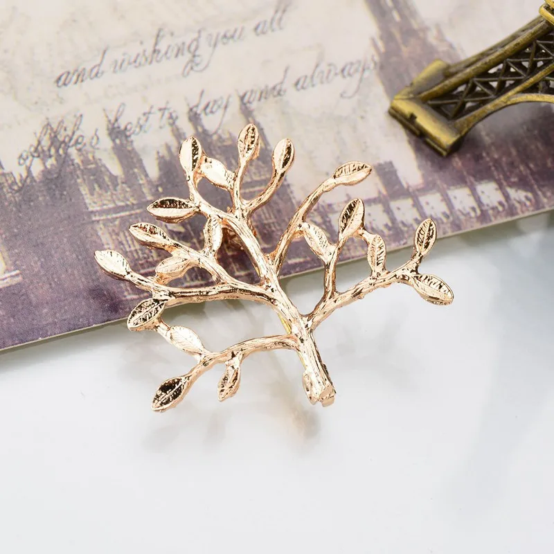 Tree Brooches for Women 2 Colors Available Fashion Vintage Elegant Brooch Pin Coat Jewelry Gift