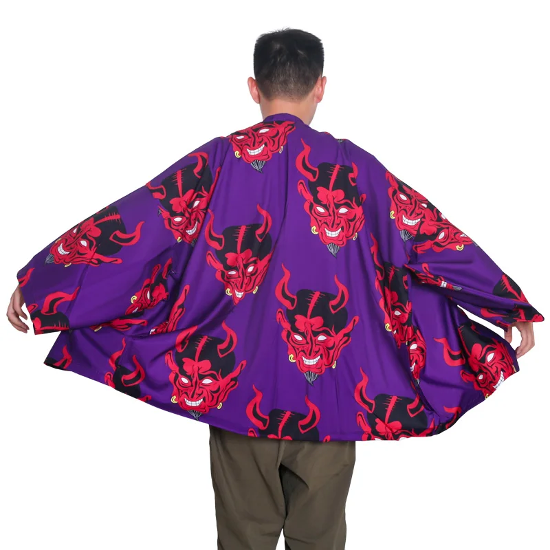 

Kimono Man Japanese Clothes Yukata Male Samurai Costume Haori Obi Beach Men's Couples Kimono Cardigan Japanese Streetwear Jacket