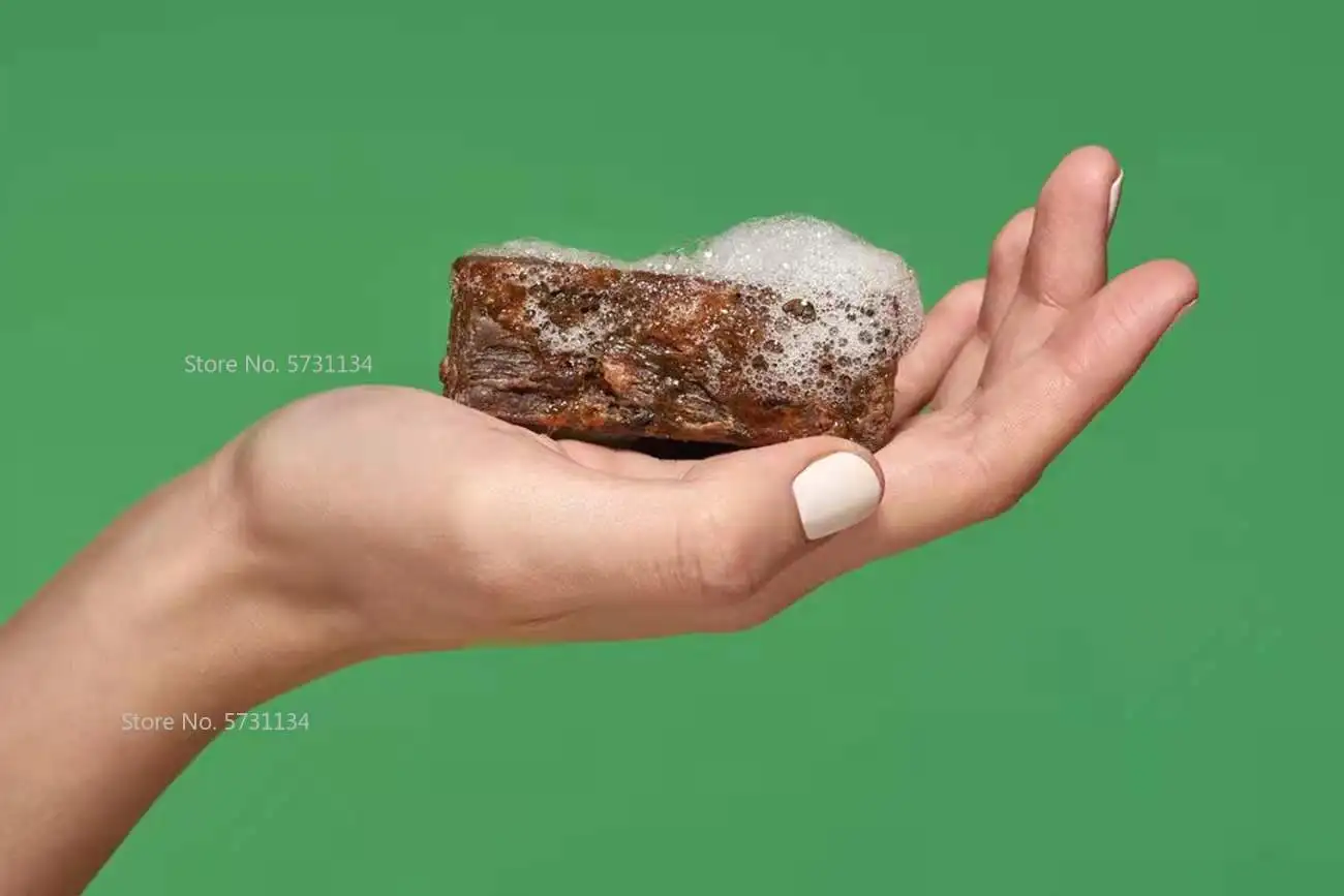 Natural 100% Raw African Black Soap Magic Anti Taches Rebelles Beauty Bath Body Treatment Acne Skin