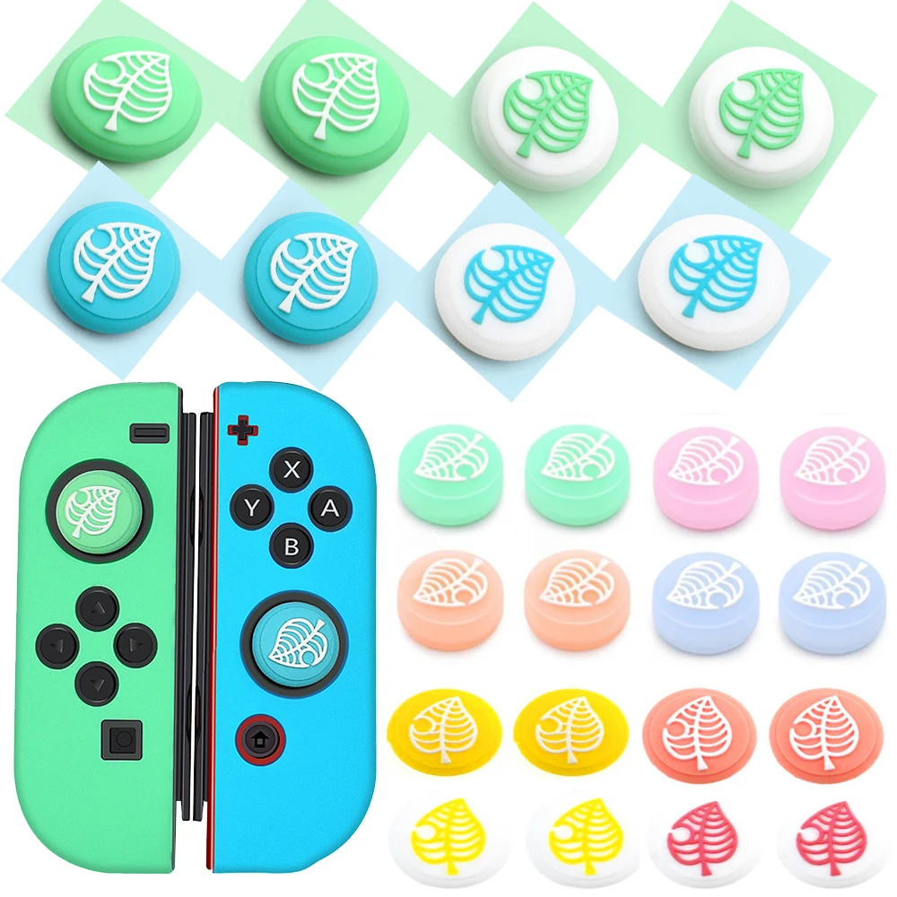 

YUXI Analog Thumb Grips for Nintendo Switch OLED JoyCon Joy Con Controller 3D Stick Cap Joystick Cover Accessories