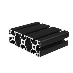 40120 Black Aluminum Profile Extrusion European Standard Anodized Linear Rail Aluminum Profile for CNC 3D Printer Parts