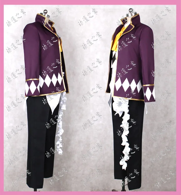 Anime Black Butler Kuroshitsuji Circus Joker Uniform Suit Adult Party Halloween Suit Christmas Carnival Outfit Cosplay Costume