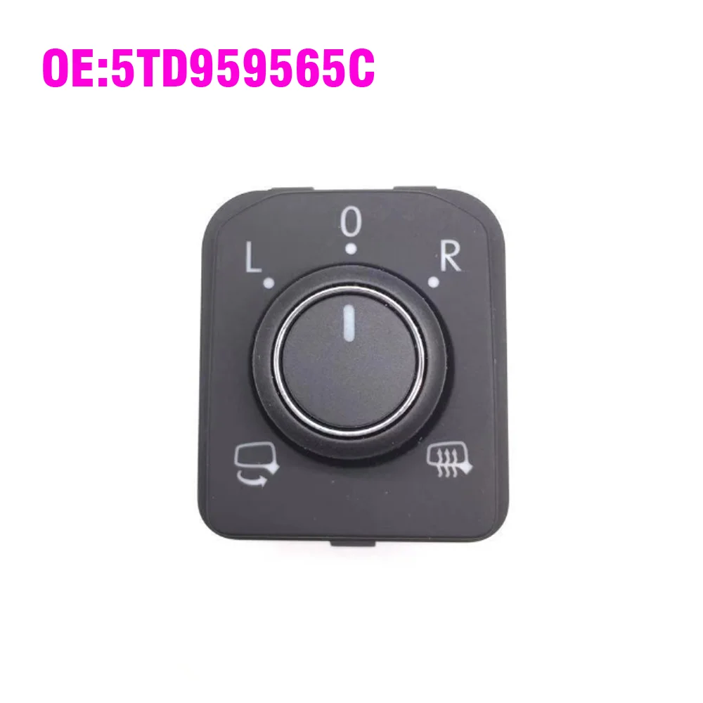 For Tiguan L Passat B8L Touran L Reversing Mirror Regulating Switch Knob Folding Position With Heating Belt 5TD959565C