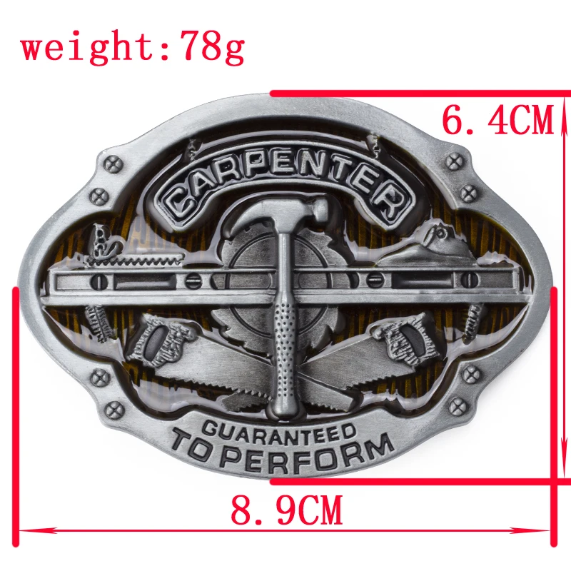 Woodworking Alloy Buckle Belt Accessories for Men