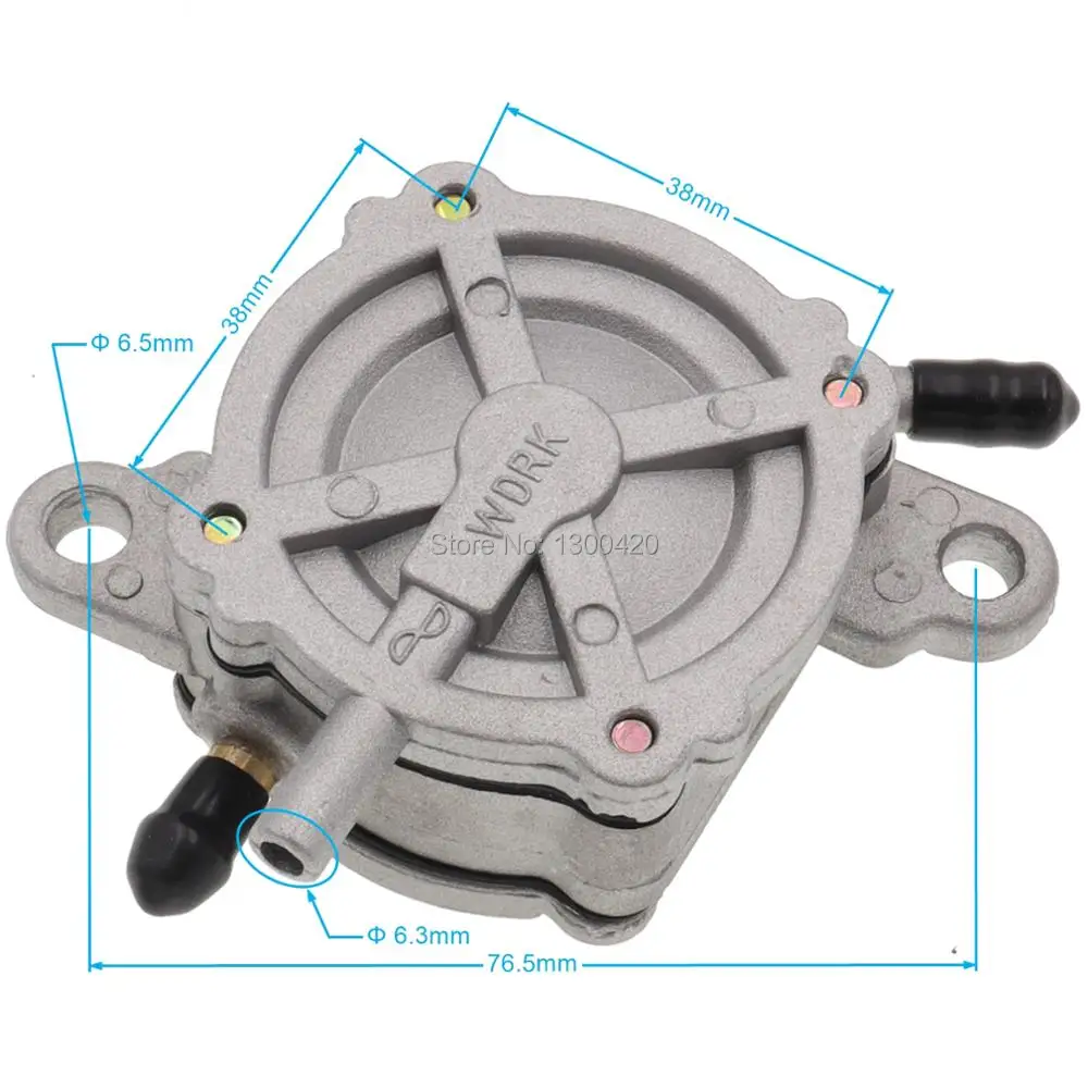 Motorcycle Vacuum Fuel Range Extender Pump for GY6 50cc-250cc DIO50 Scooter