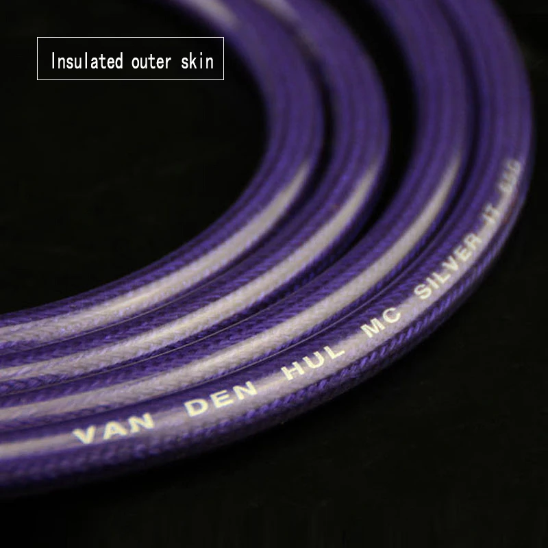 VDH HI-End versilbertes RCA-Kabel Hi-End-CD-Verstärker-Verbindung 2RCA auf 2RCA-Stecker-Audiokabel