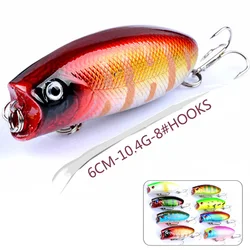 1pcs Floating Popper Crankbait Fishing Lure Sea Topwater Wobblers For Pescaria Tackle Artificial Bait Hard Pike Carp Swimbait