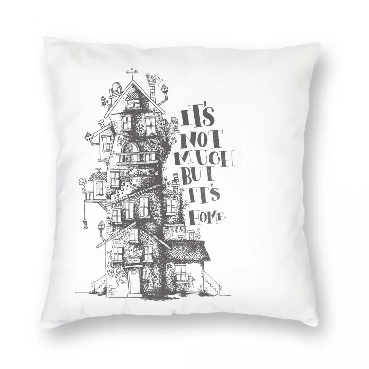 

The Burrow Square Pillowcase Polyester Linen Velvet Creative Zip Decorative Throw Pillow Case Home Cushion Cover