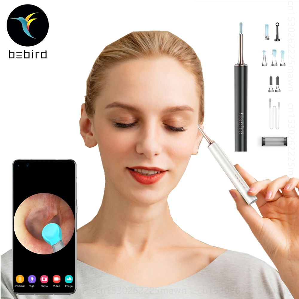 

Bebird T15 Visual Ear Cleaner Minifit 2in1 Acne Wax Removal Cleaning Tool Health Care HD1080P Otoscope IP67 Waterproof Endoscope