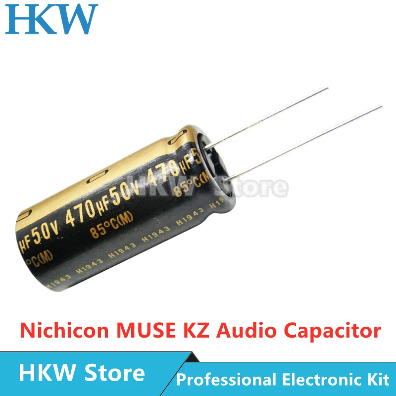 10pcs New Nichicon MUSE KZ Series Hi-Fi Audio Capacitor 10UF 22UF 33UF 47UF 100UF 220UF 470UF 1000UF 25V 50V 100V Copper Feet