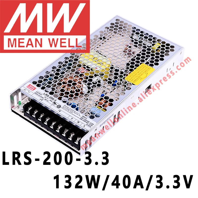 

Mean Well LRS-200-3.3 meanwell 3.3V/40A/132W DC Single Output Switching Power Supply online store