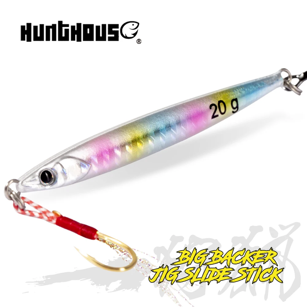 

Hunthouse Metal Jig Fishing Lure Slow Cast Jigging Spoon 7g/10g/15g/20g Shore Casting Jig Artificial For Sea Bass