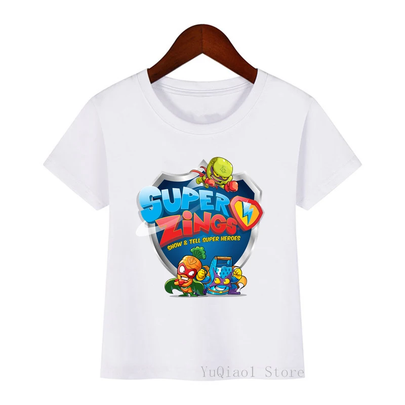 

Summer 2020 Boys Tshirts Super Zings Serie 4 T-Shirt Baby Boy Tops Toddler Kids Girls Top T Shirt Superzings Children Clothes