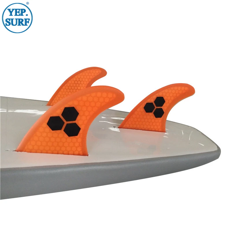

Surf Single Tabs L Fins Fiberglass Honeycomb Blue/Orange Color Fins Customized Fins Surfboard Single Tabs Fins