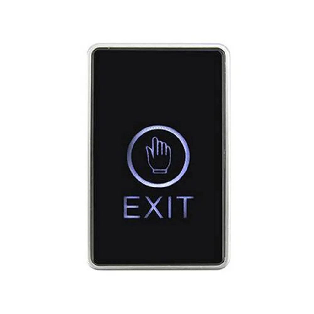 5pcs Touch Exit Button NO/NC/COM Output Blue  Light Electric Box Cassette