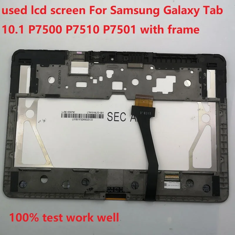 

Tablet LCD For Samsung Galaxy Tab 10.1 P7500 P7510 P7501 LCD Display Touch Screen Digitizer Assembly with Frame