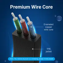 3.5mm Male to Male 5m Audio Cable with 90 Degree Angle #2