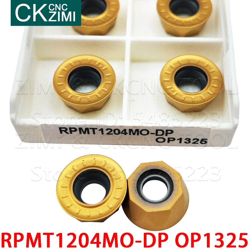 10P RPMT1204MO-DP OP1325 RPMT 1204MO DP كربيد إدراج طحن إدراج أدوات أدوات مخرطة معدنية باستخدام الحاسب الآلي قاطعة المطحنة إدراج