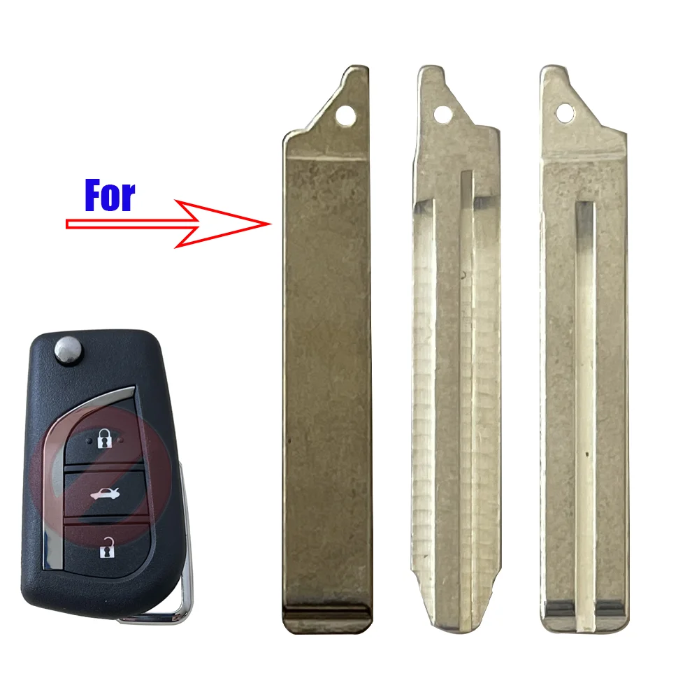 

New Uncut Remote Flip Key Replacement Blade Blank For Toyota 2015 Corolla TOY43 TOY48 Blade