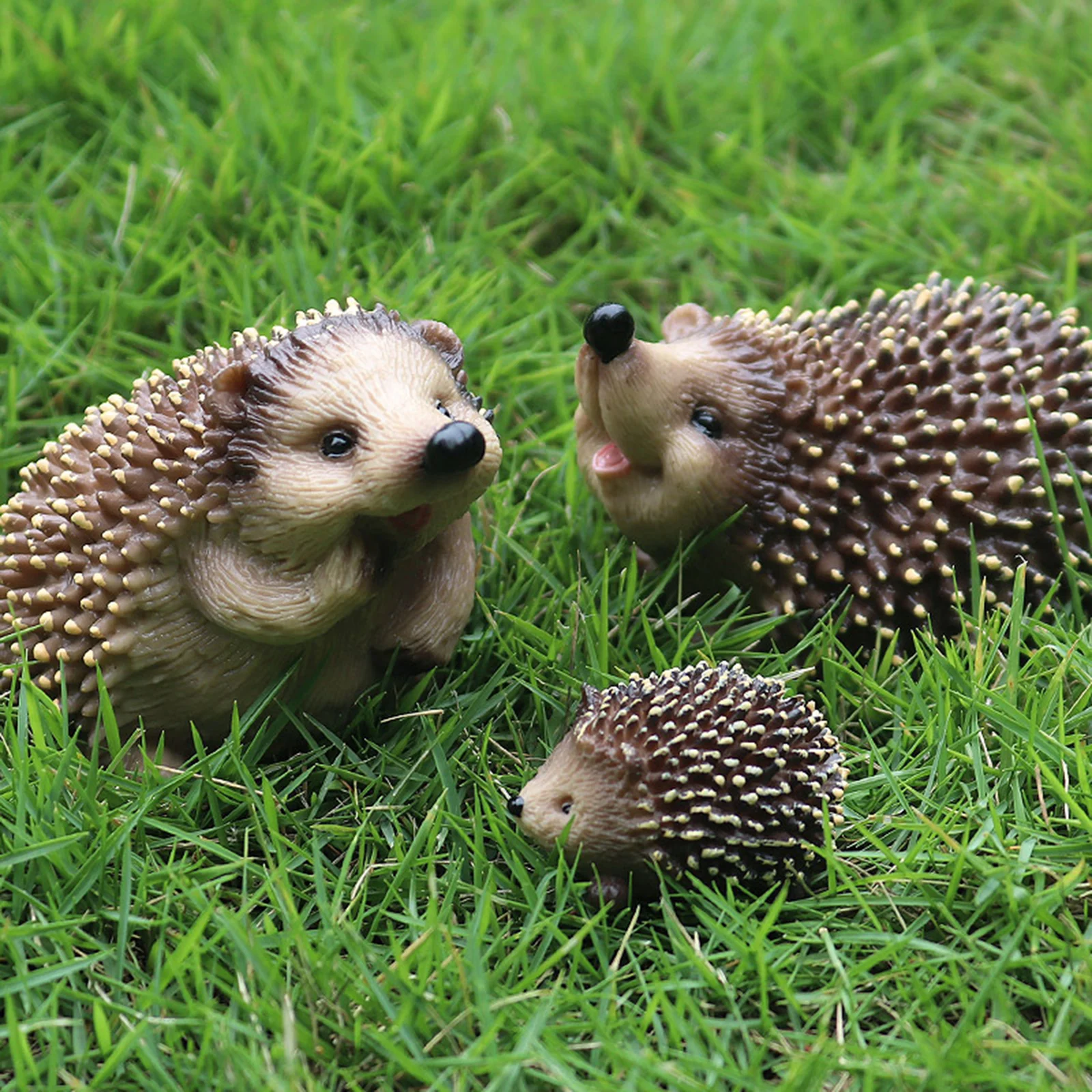 Hedgehogs Garden Animal Outdoor Ornaments Decor Statue Decorative Animals Figurines for Home Patio Lawn Yard & Garden Decor TB