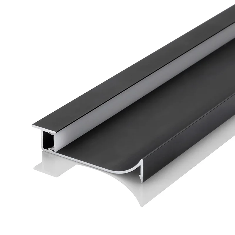 1M Aluminium Profile Bar Light Metal Wall Skirting Hard Strip Lamp Channel Recessed Surface Mounted Floor Angular Linear Fixture