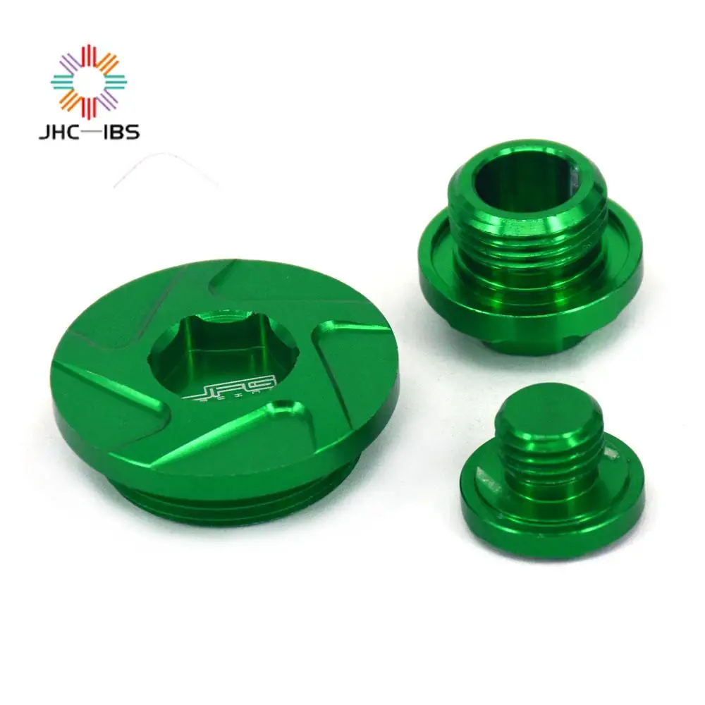 JFG Engine Timing Caps Oil Filler Plug Crankcase Cover For Kawasaki KX250 19 KX250F 11-18 KX450F 09-19 KLX450R 2008-2015