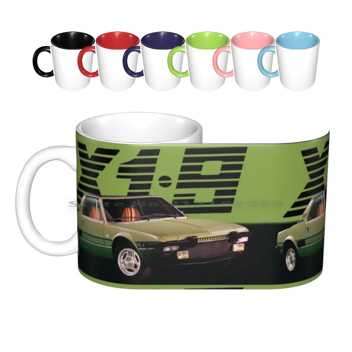 Fiat X1 / 9 Ceramic Mugs Coffee Cups Milk Tea Mug Fiat X1 9 X19 Sports Car Cars Italian 127 128 1970s 1980s Bertone 70s 80s Mr2