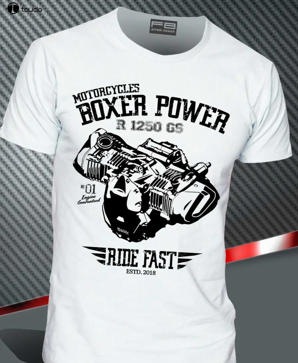 

T-Shirt R1200Gs R1250 Gs Exclusive Adventure Boxer Power Engine Motorrad Men 2019 Summer Printing Cotton Tops Tees T Shirt