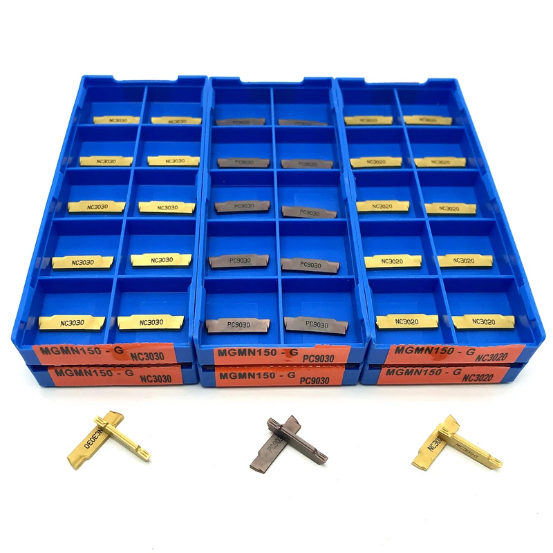 Imagem -02 - Inserções de Sulco Cnc para Porta-ferramentas Externo Ferramenta de Corte Mgehr Mgmn150 Mgmn200 Mgmn300 Mgmn400 Pc9030 Nc3020 Nc3030
