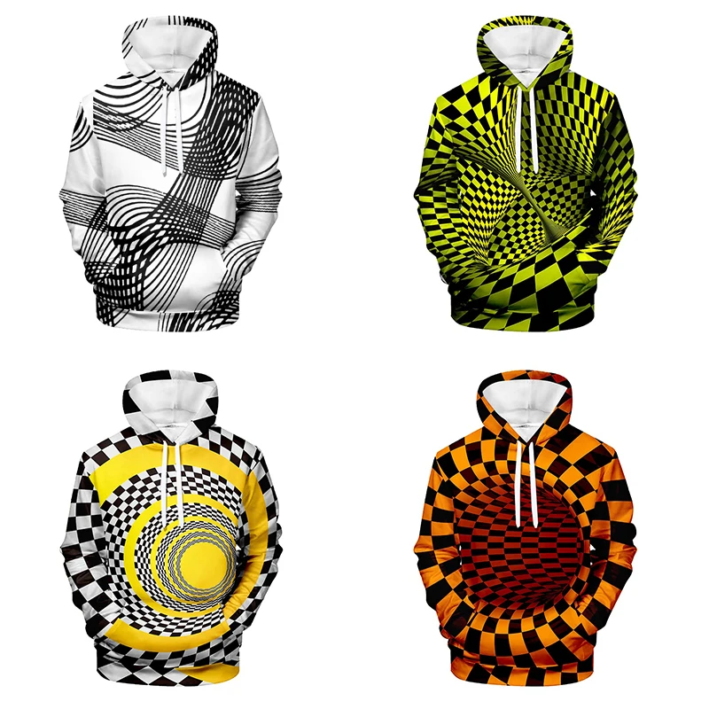 

3d Print Swirl Dizzy Hypnotic Costume Hoodies Pullover Hip Hop Men Women Hoodie Hoody Long Sleeve 3D Hooded Sweatshirts Tops 4XL