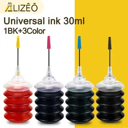 Kit de Recarga de Cartucho de Tinta Universal, Preto e Colorido, Impressora Jato de Tinta Altamente Compatível, Canon, HP, Brother, 30ml